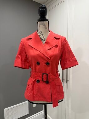 Banana Republic Coral-Red Safari Jacket